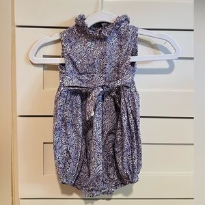 Pennymeade - Purple Floral Baby Romper (Size: 6 months)